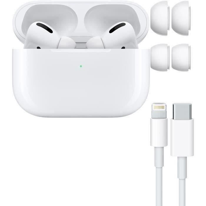 Apple AirPods Pro 2021 Blanc avec boîtier de charge MagSafe Ecouteurs sans fil True Wireless  (2013) - Reconditionné - Très bon
