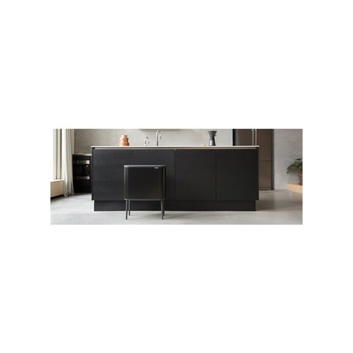 Poubelle Bo Touch bin Tri 11 + 23 Litres Noir, Brabantia