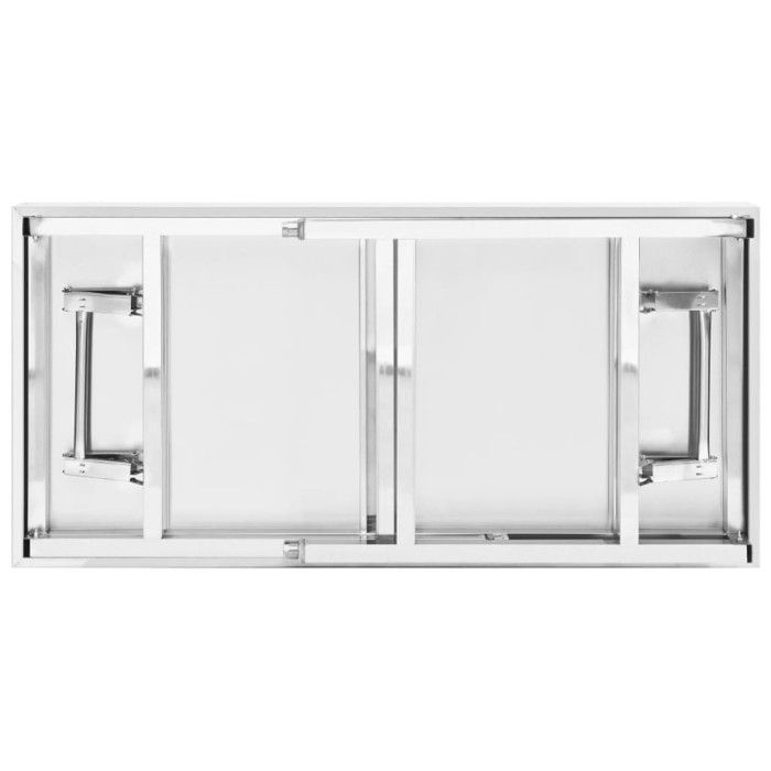Table de travail pliable de cuisine 120x60x80 cm Inox