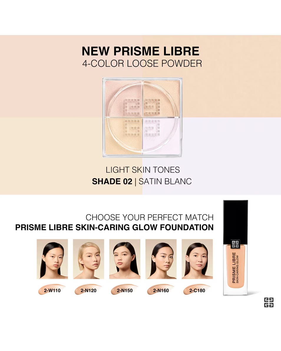 GIVENCHY COSMETICS PRISME LIBRE ΜΑΤ ΦΙΝΙΡΙΣΜΑ & ΕΝΙΣΧΥΜΕΝΗ ΛΑΜΨΗ ΠΟΥΔΡΑ ΧΥΜΑ