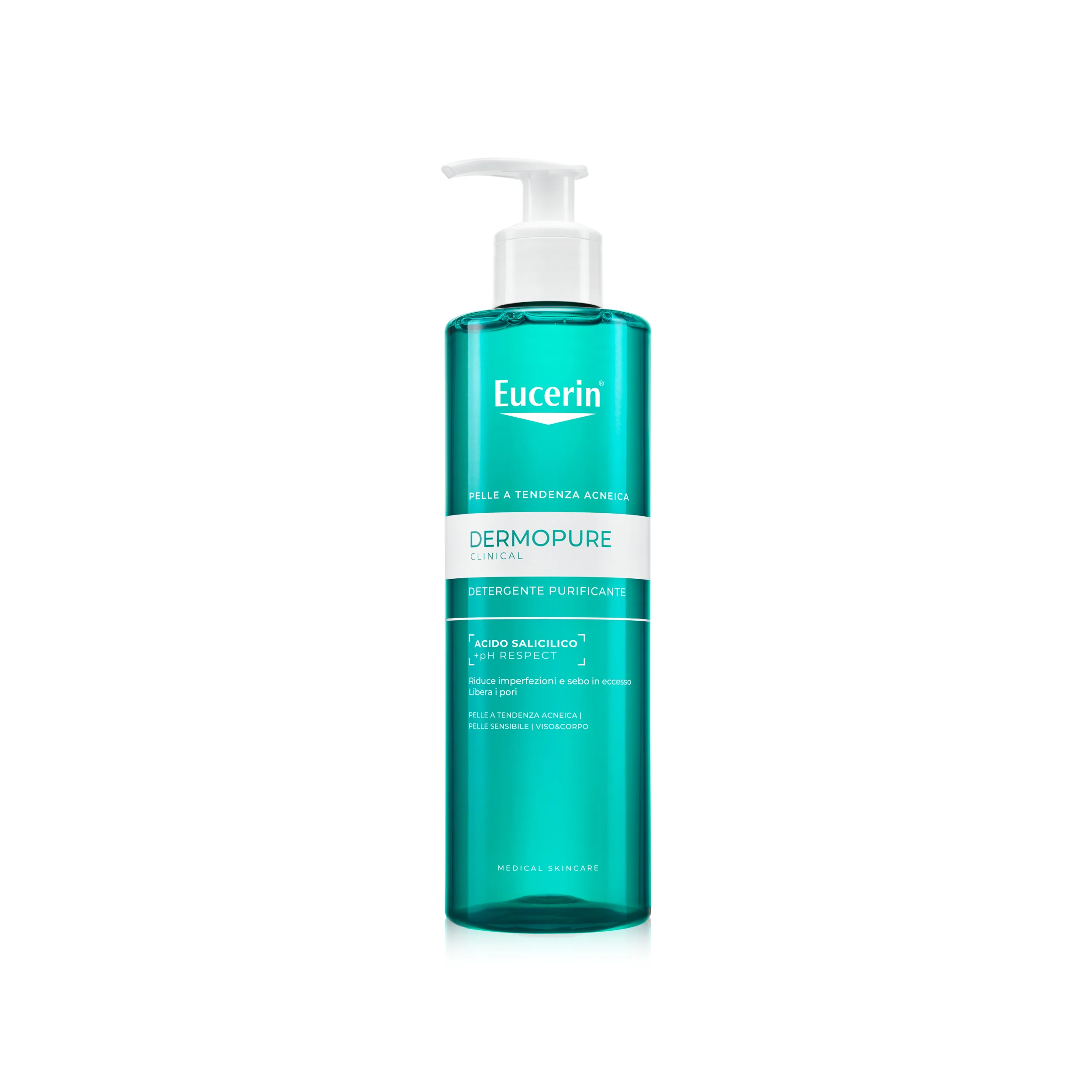Dermopure Detergente Purificante - Gel detergente viso, Gel viso antimperfezioni
