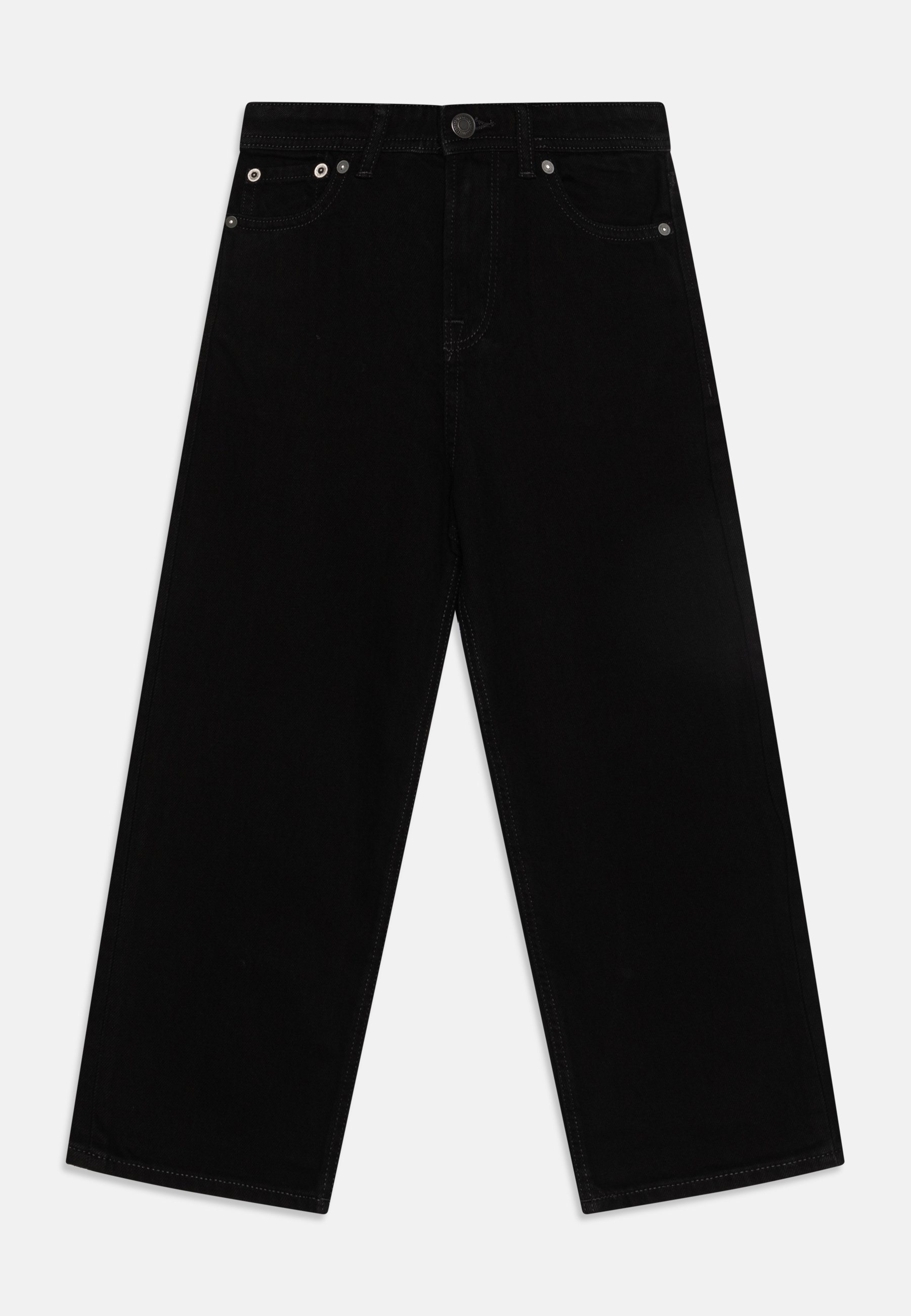 Jack & Jones Junior Alex - Rechte jeans - zwarte denim