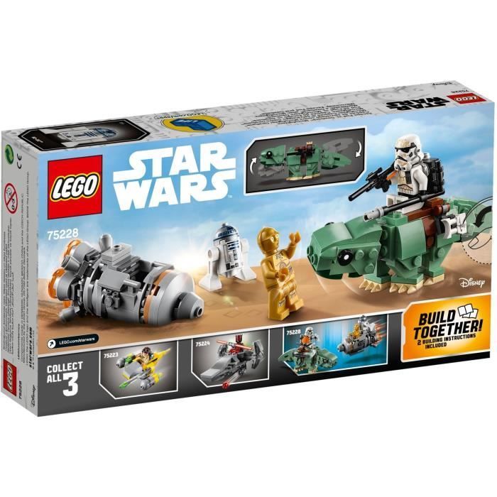 LEGO Star Wars™ 75228 Capsule de sauvetage contre Microfighter Dewback™