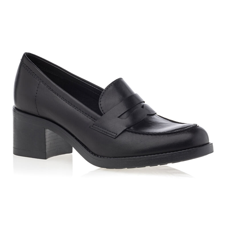 Schwarze Damen-Loafer/Bootsschuhe