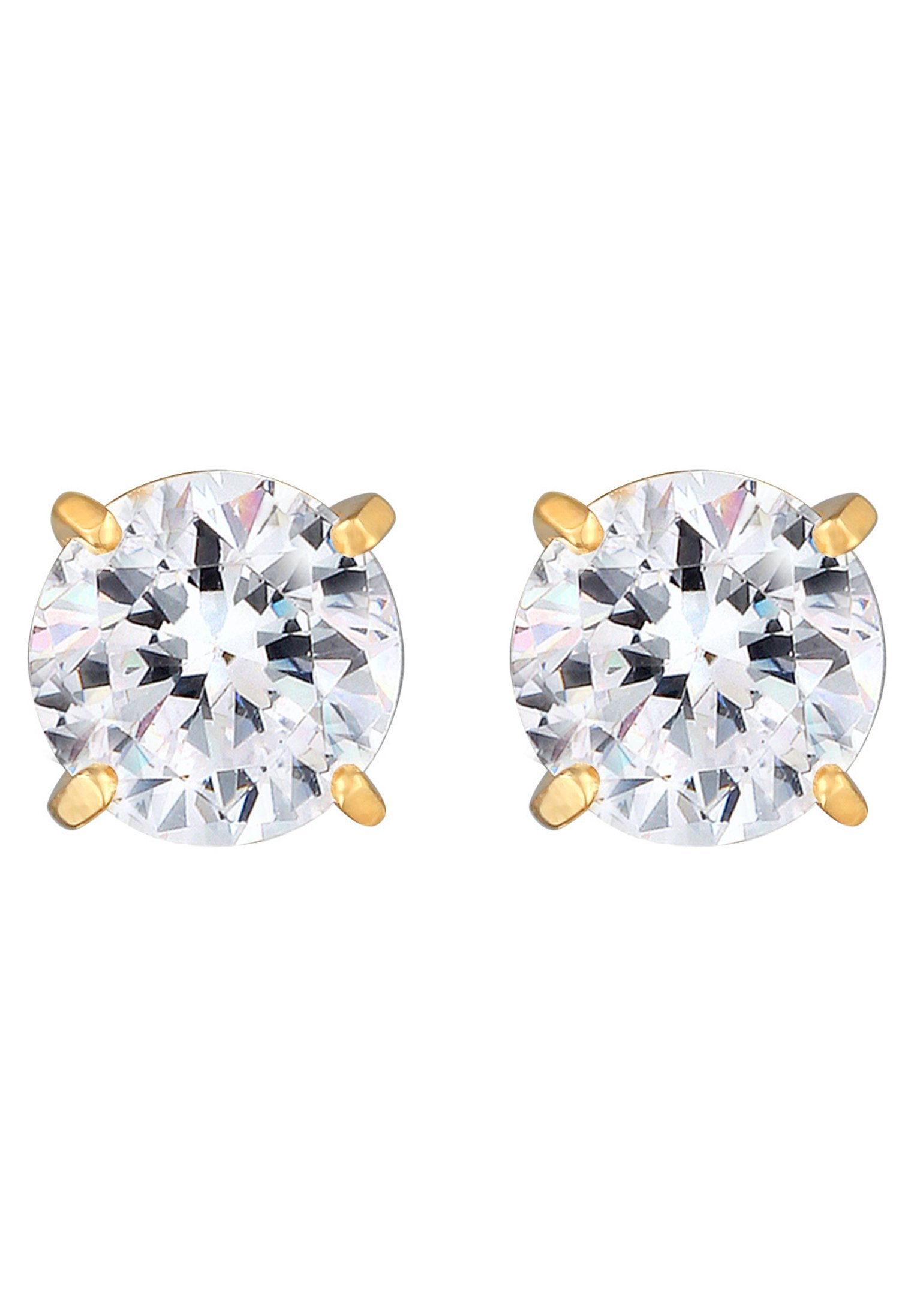 Kolczyki KUZZOI SPARKLING VIVID STUD - w kolorze złotym