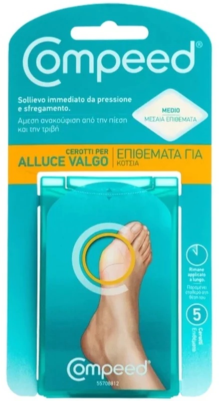 COMPEED Patchs Compeed pour oignons, 5 pièces, soulagement de la douleur