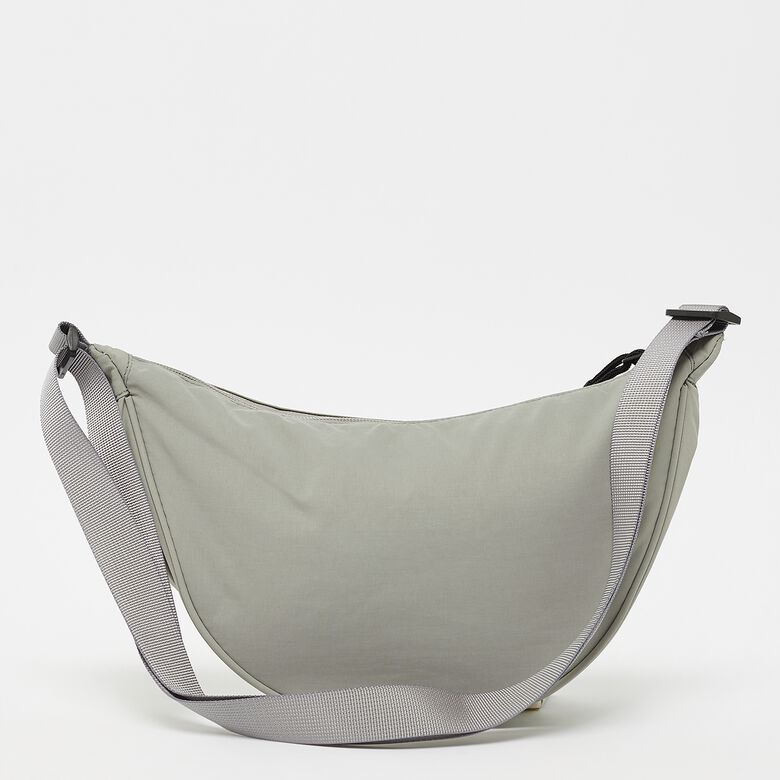 Borsa a tracolla con logo Basic e targhetta in gomma