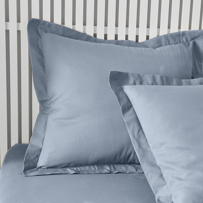 Funda de almohada TODAY Essential - 63 x 63+5 cm - 100% algodón liso - Denim