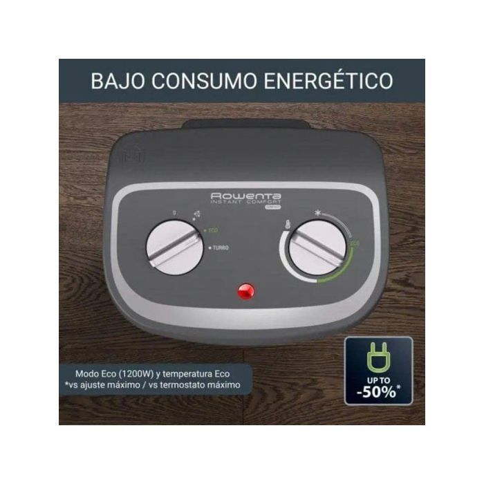 ROWENTA Instant Comfort Compact, Fan Heater, Auxiliary Heater, Quiet, Compact, Easy Storage SO2330F2