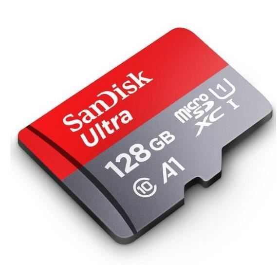 Scheda microSD SanDisk Ultra da 128 GB, Classe 10, Memoria Flash