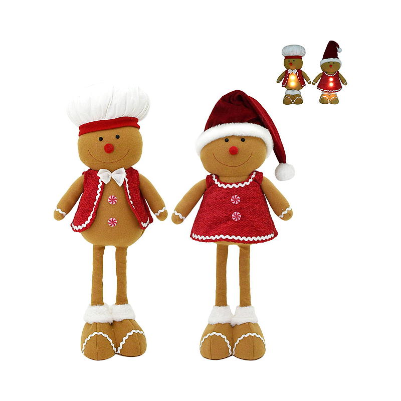Hem Pepparkaksfigur 57/78 cm med LED