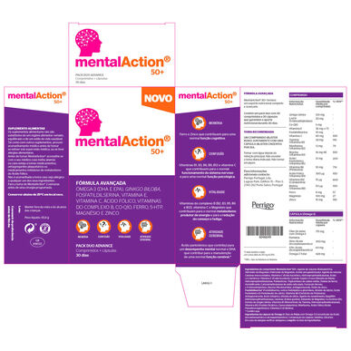MentalAction 50 30 kapselia 30 tablettia 30 kapselia 30 tablettia
