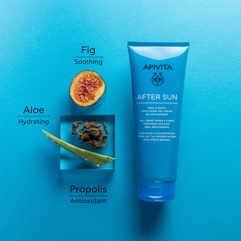 Apivita Bee Sun Safe After Sun Gel Creme Refrescante e Suavizante para Rosto e Corpo