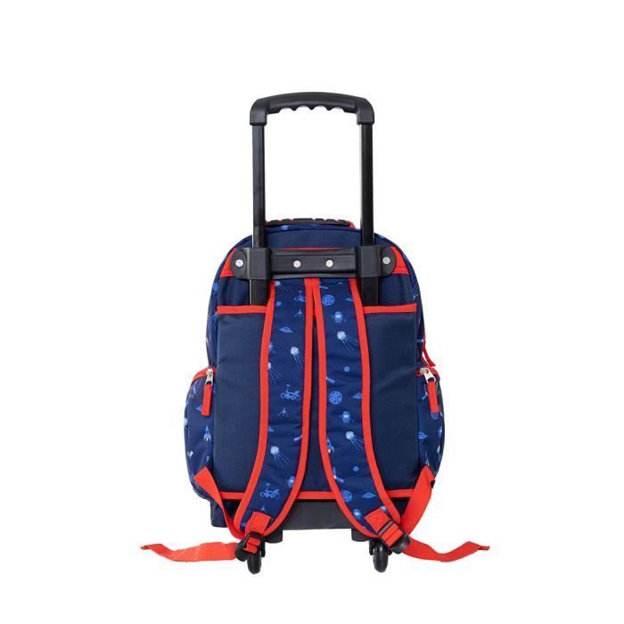 Sac à dos - SNOWBALL - Cartable à roulettes - Bleu - Polyester - 42 cm