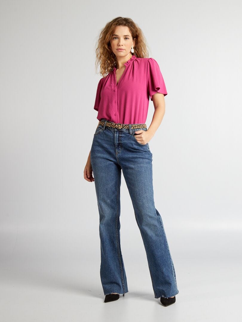 Zachte blouse - ROZE