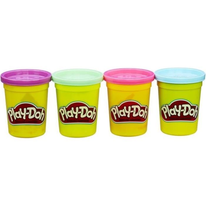 Play-Doh Modelliermasse – 4 Dosen à 112 g – Mehrfarbig
