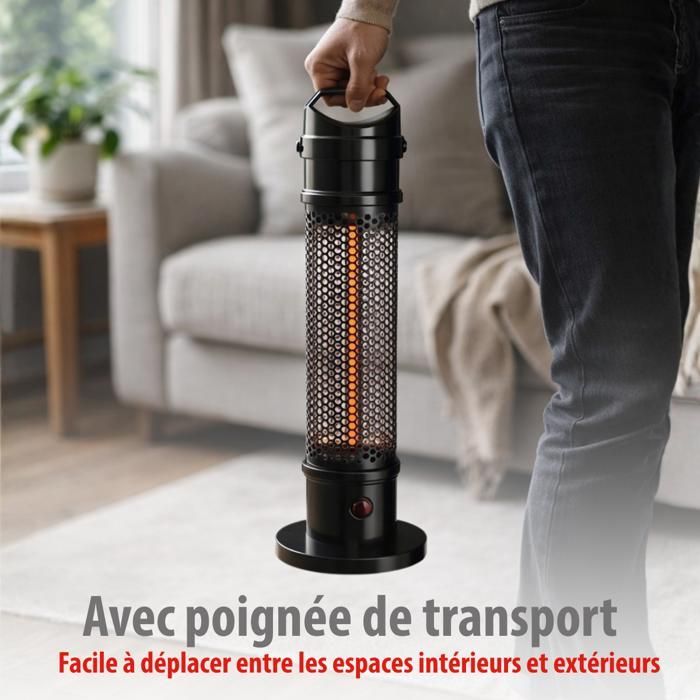 Calefactor eléctrico infrarrojo Alpina para exteriores
