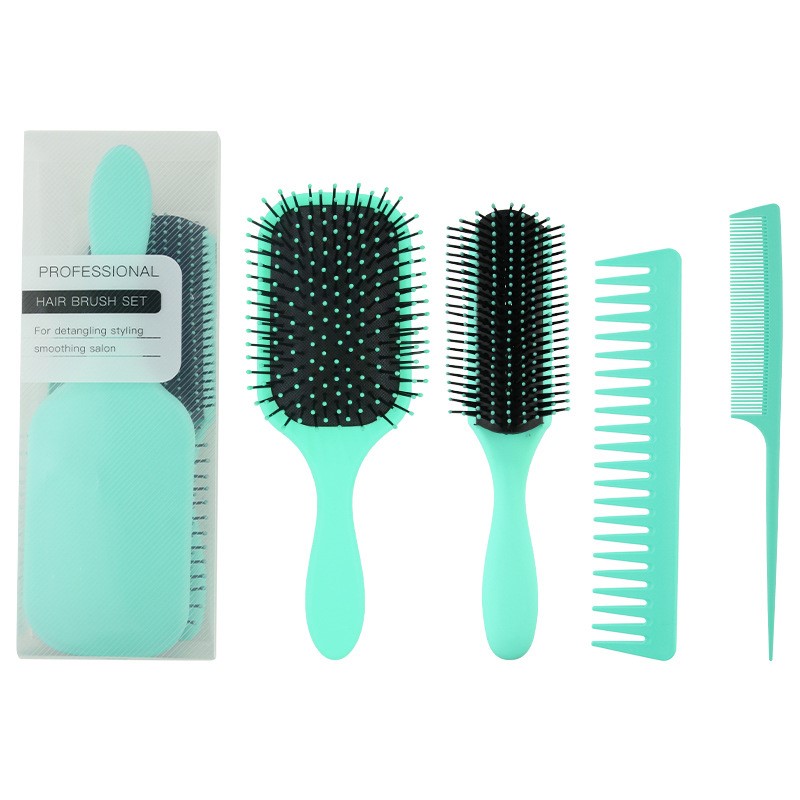Set di pettini Hair Hrush, spazzola districante, spazzola per capelli ricci, accessori per parrucchieri, strumenti per la cura e lo styling dei capelli, forniture per parrucchieri