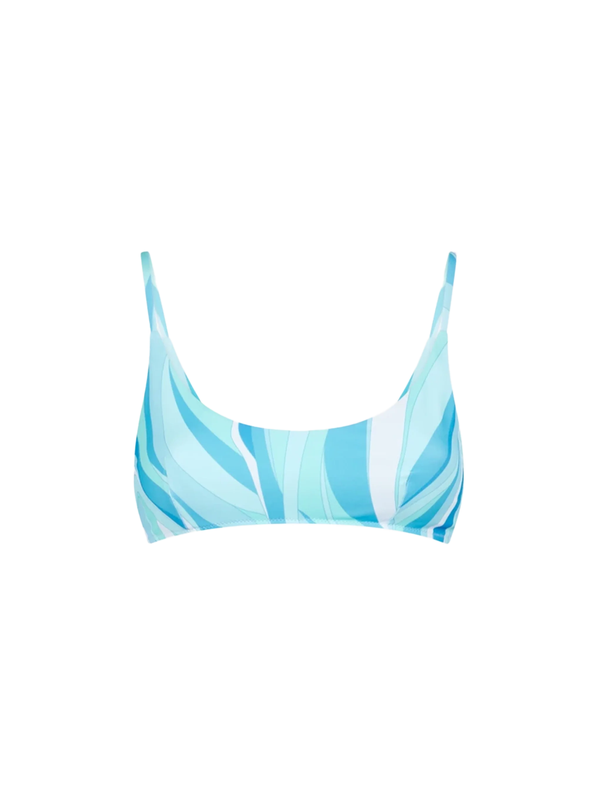 maillot de bain brassière multicolore à vagues pour femmes