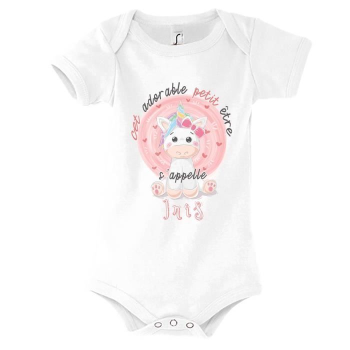 Bodie - IRIS - Blanc - Bébé Fille - Coton - Manche Longue