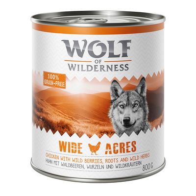 Výhodné balení Wolf of Wilderness pro dospělé 24 x 800 g