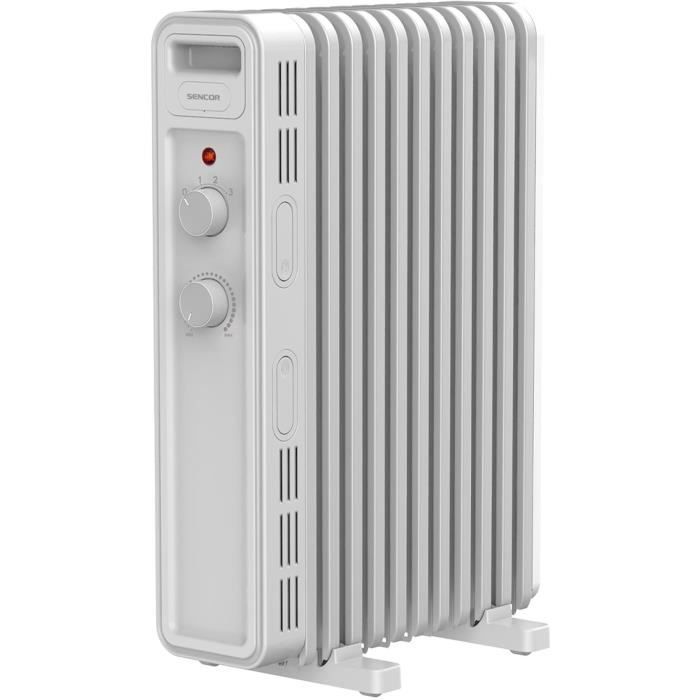 Oil-filled electric radiator - SENCOR - SOH 3411WH - 2300 W - 2 buttons - White