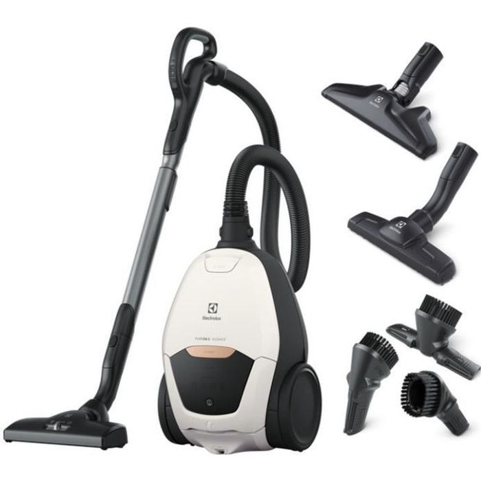 Electrolux PD82-ALRG Støvsuger med beholder - 500W - 57dB - Hvid - Med pose - SmartMode - PureSound