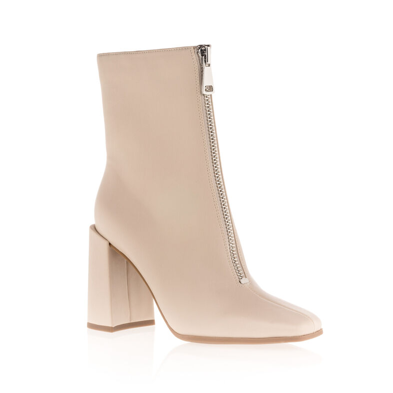 Beige Damenstiefel / Stiefeletten