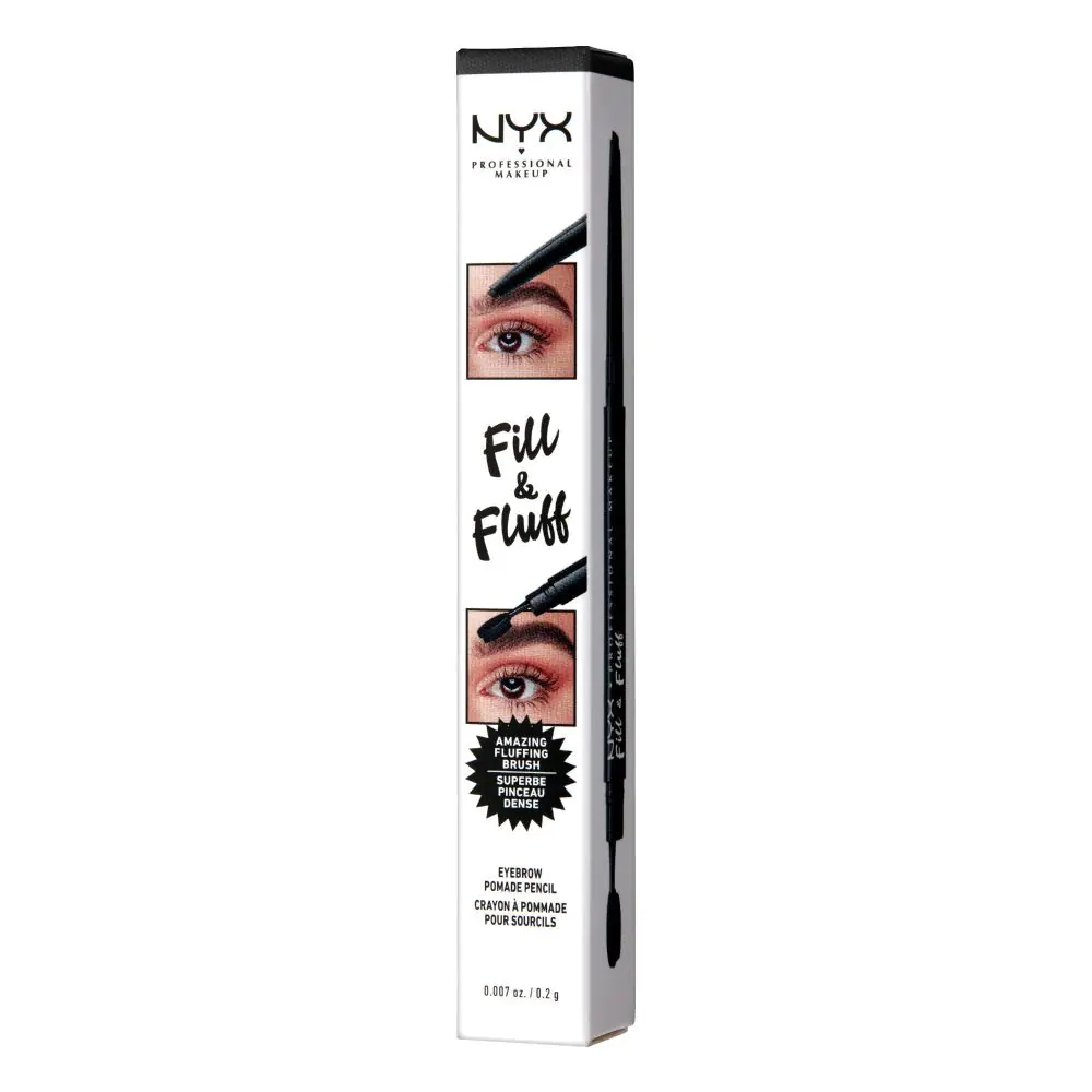 NYX Fill & Fluff Kredka do brwi Black