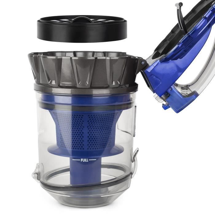 WEASY Bagless Multicyclonic Vacuum Cleaner - 2L - Telescopic Aluminum Tube - Triple A - 5m Cable - Class A