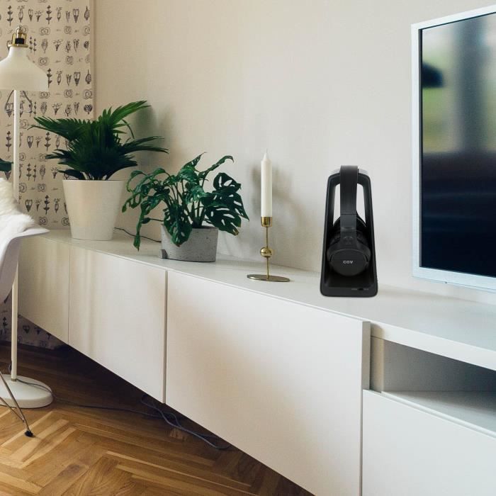 Kabelloser TV- und HiFi-Kopfhörer – CGV – PRELUDE 2 Duo – Schwarz – Cinch, 3,5-mm-Klinkenstecker, optischer Ausgang – 8 Stunden Akkulaufzeit