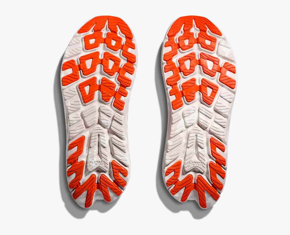 HOKA Kawana Mid Studio Proba Wit Zand/Tangerine Tango