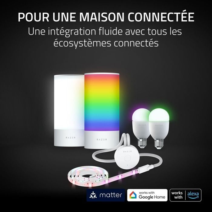 Intelligenter LED-Lichtstreifen – RAZER – Aether – 2 Meter – 16,8 Millionen Farben – LED