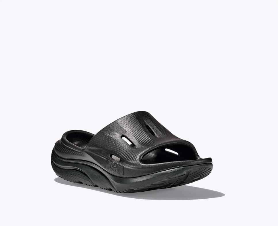 HOKA Diapositiva 3 de Recuperación Ora Negro/Negro