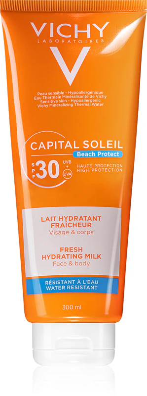 Vichy Capital Soleil Beach Protect hydratačný a ochranný balzam na tvár a telo SPF 30
