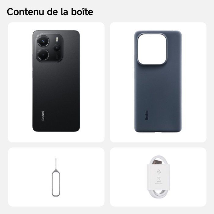 Xiaomi - Redmi Note 14 - 4G - 256 Go - Noir