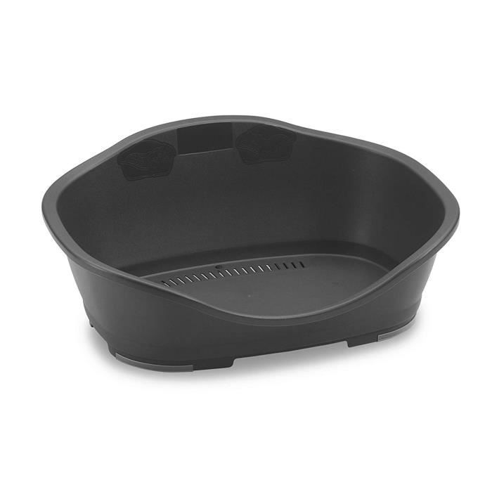 Corbeille en plastique - KERBL - Sleepers - 80,5 x 55 x 32 cm - Gris