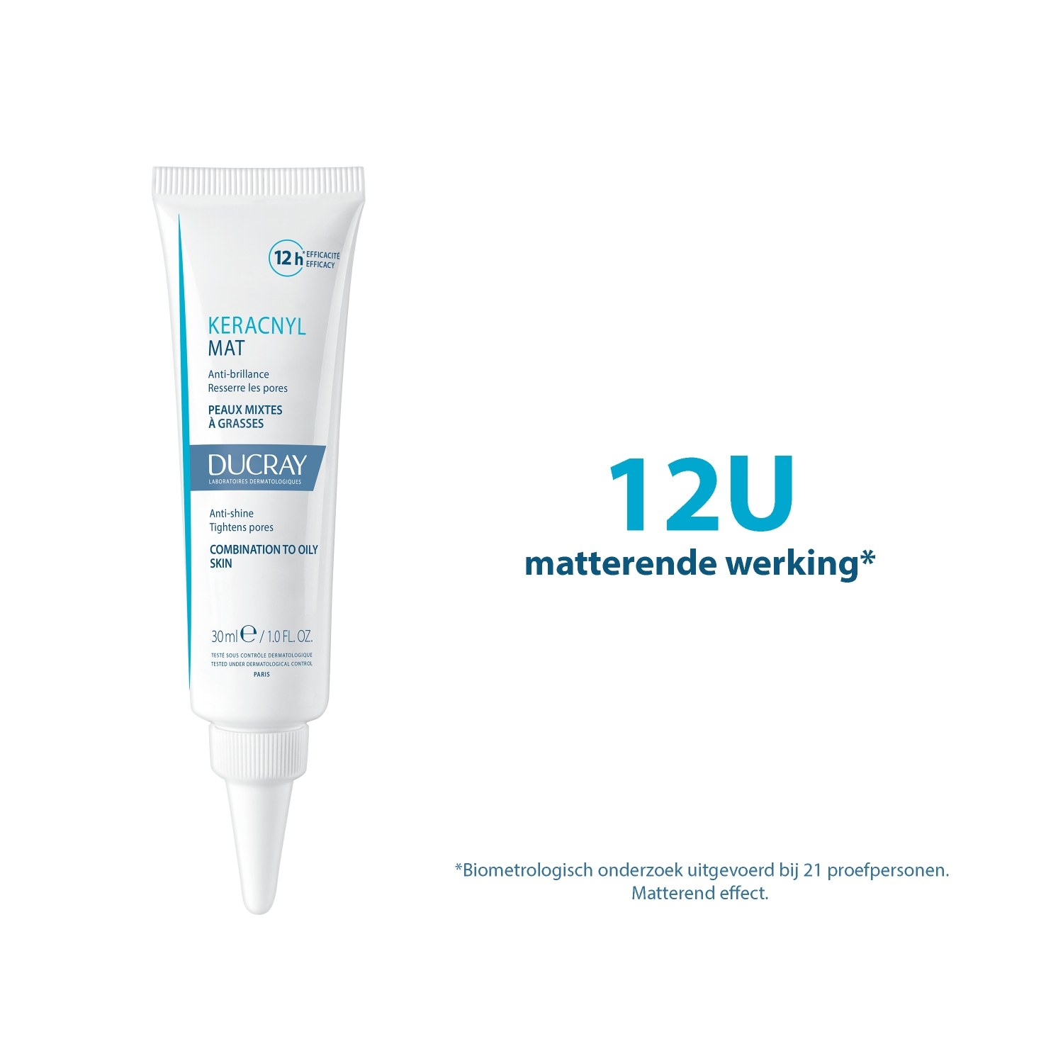 Ducray Keracnyl Matte krém na tvár proti lesku pleti - 30 ml