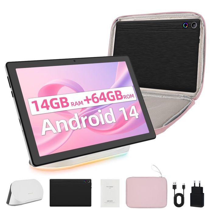 Touchscreen tablet - KOTSREN - 10.1'' - 14 GB RAM - 64 GB ROM - Wi‑Fi 6