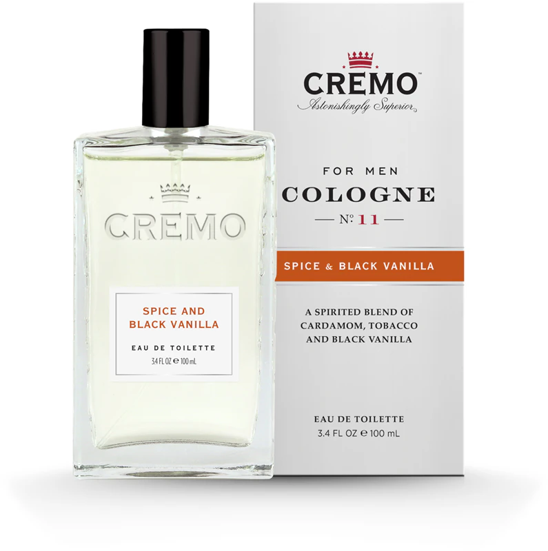 Cremo Spice & Black Vanilla Spray Cologne voor mannen