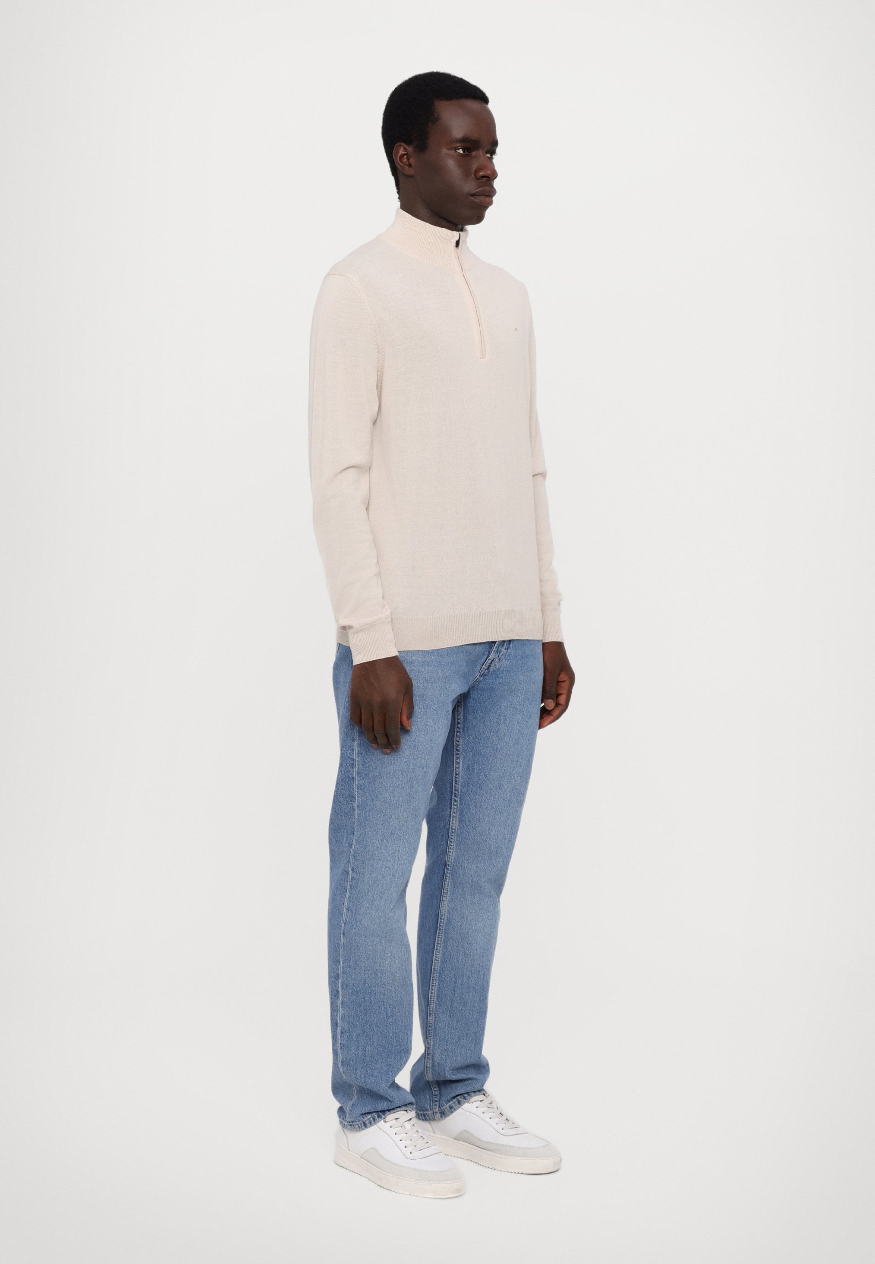 J.LINDEBERG KIYAN LIGHT QUARTER ZIP - Jumper - moonbeam