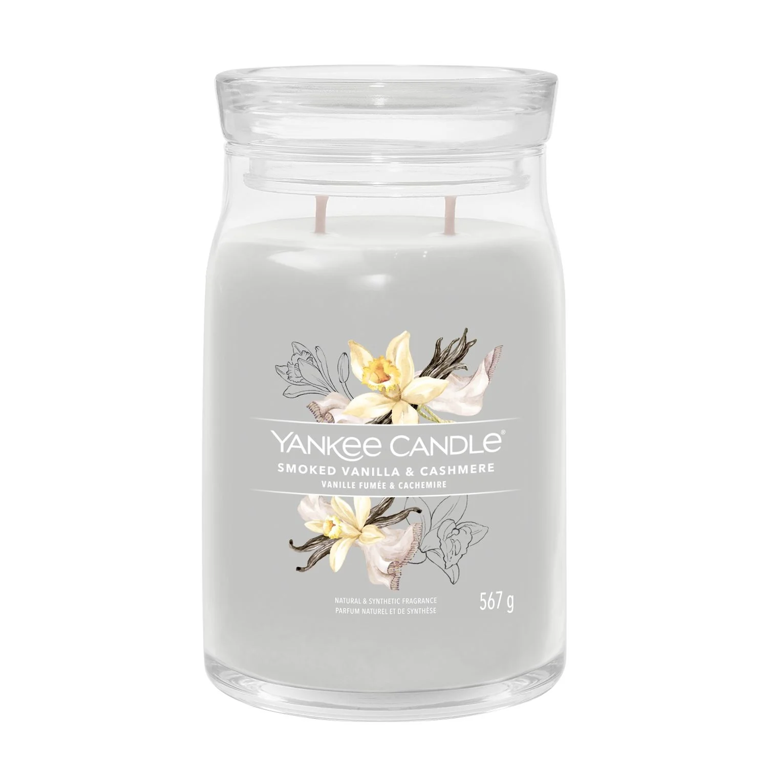 Signature Jar Candles Smoked Vanilla & Cashmere - Candela Profumata