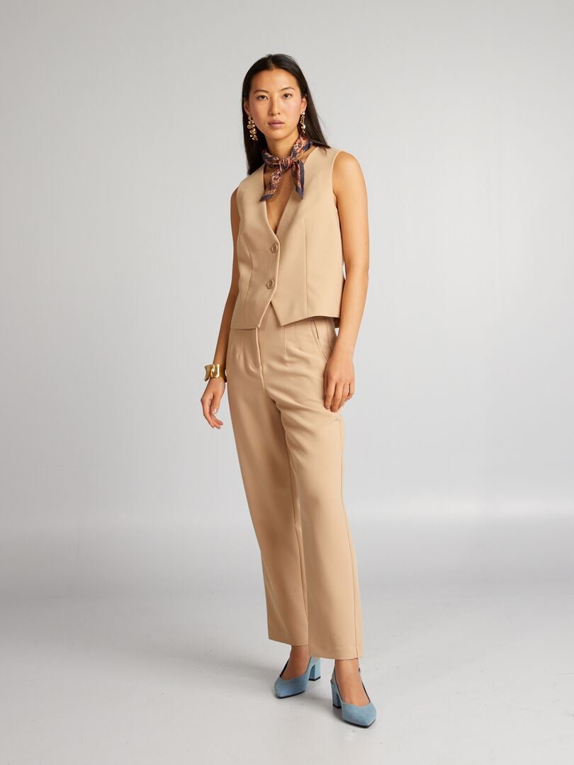 Rechte broek - BEIGE
