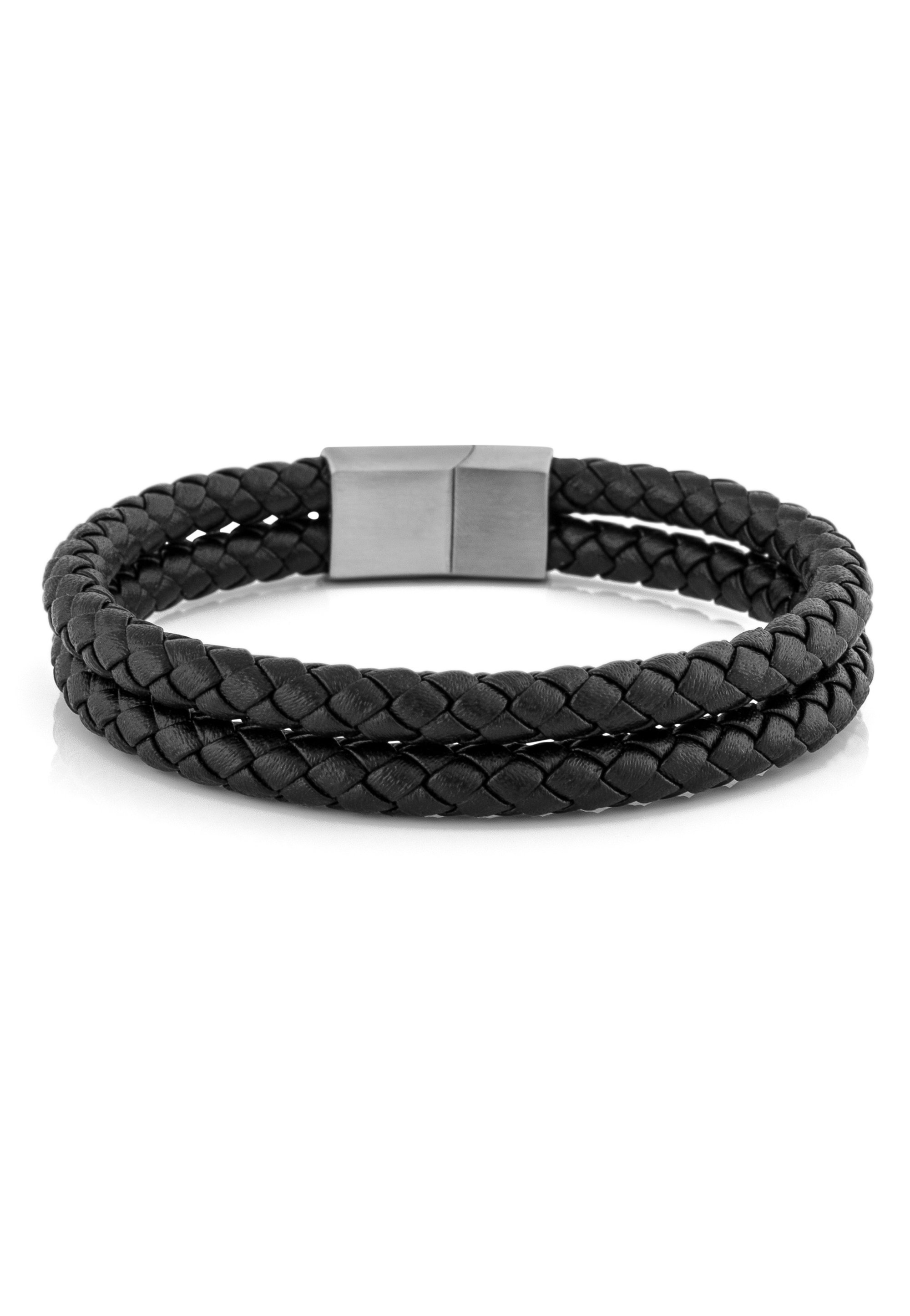 Akitsune SIMPLICITAS - Armband - zwart en zilverkleurig