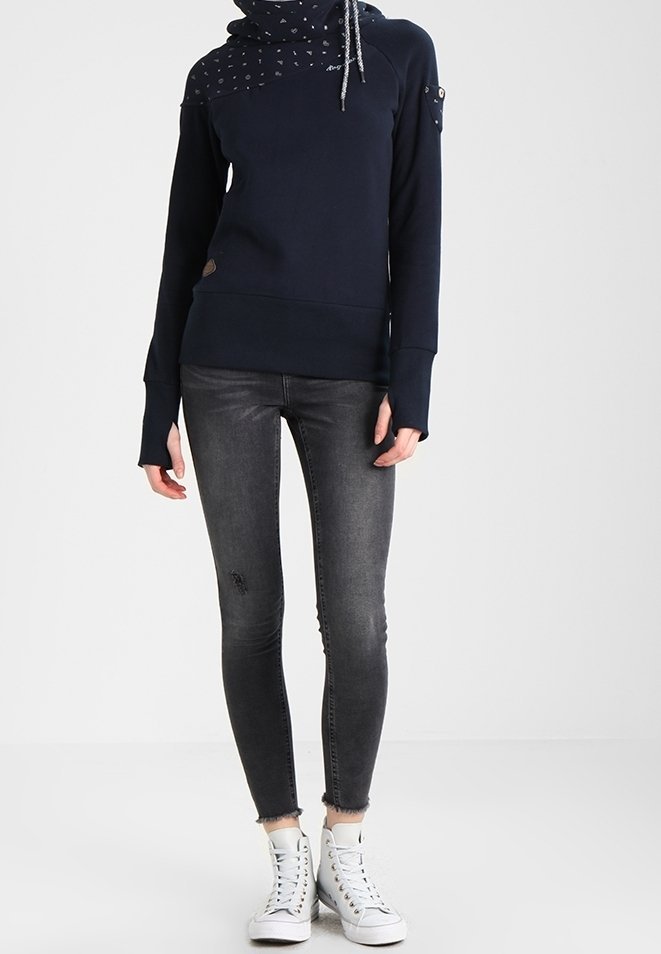 Jeans Pieces coupe skinny - gris
