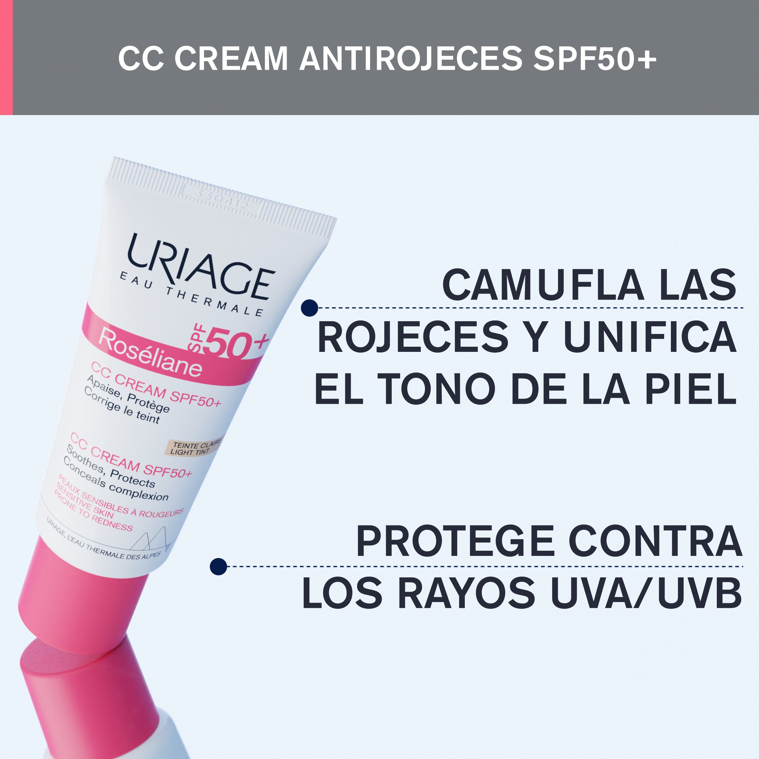 Roséliane CC Cream SPF50 Veido dermokosmetika