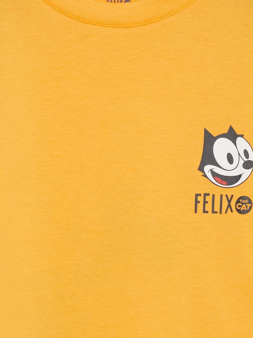 2-in-1 'Felix de Kat' T-shirt - ORANJE