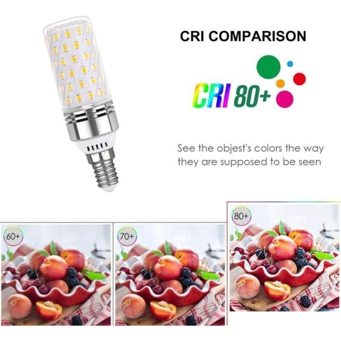 Lâmpada LED E14 - JORMFTTE - 12W - Branco Frio - Equivalente a 100W - Não Regulável