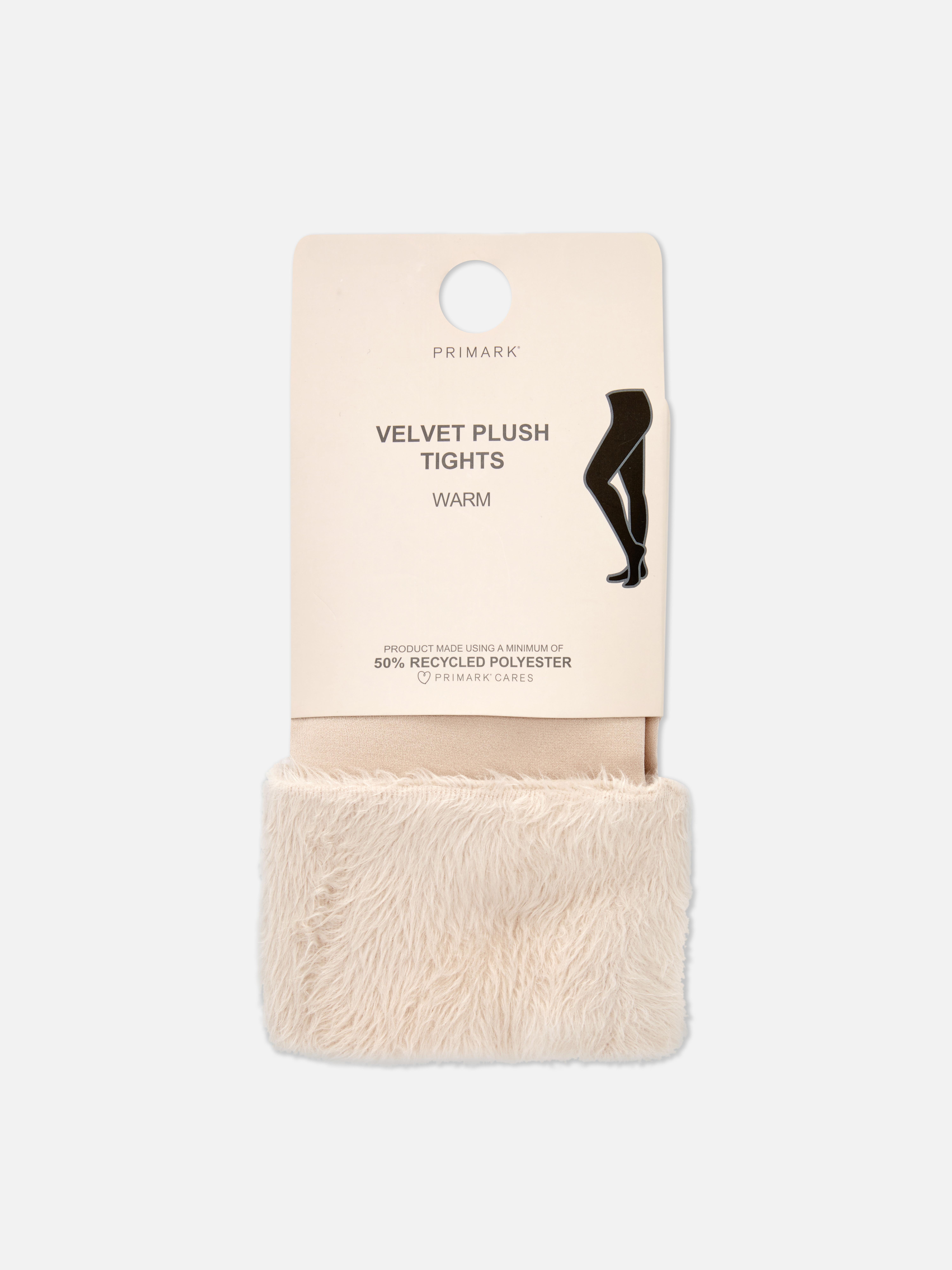Samtplüschstrumpfhose. Diese Winterstrumpfhose hat ein samtplüschiges Futter für zusätzliche Wärme.