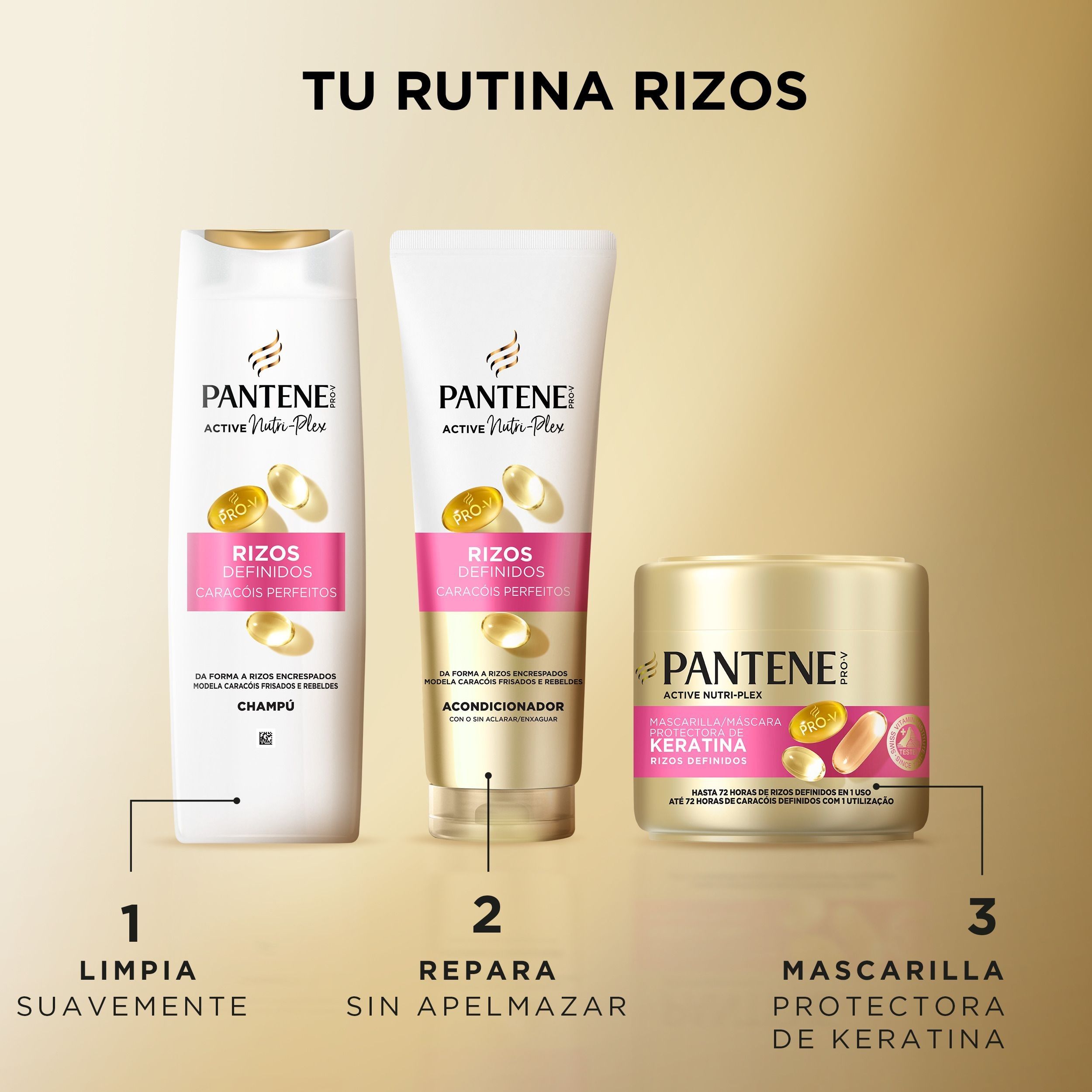Pro-V Defined Curls šampon i keratinska maska za kosu Set za kosu